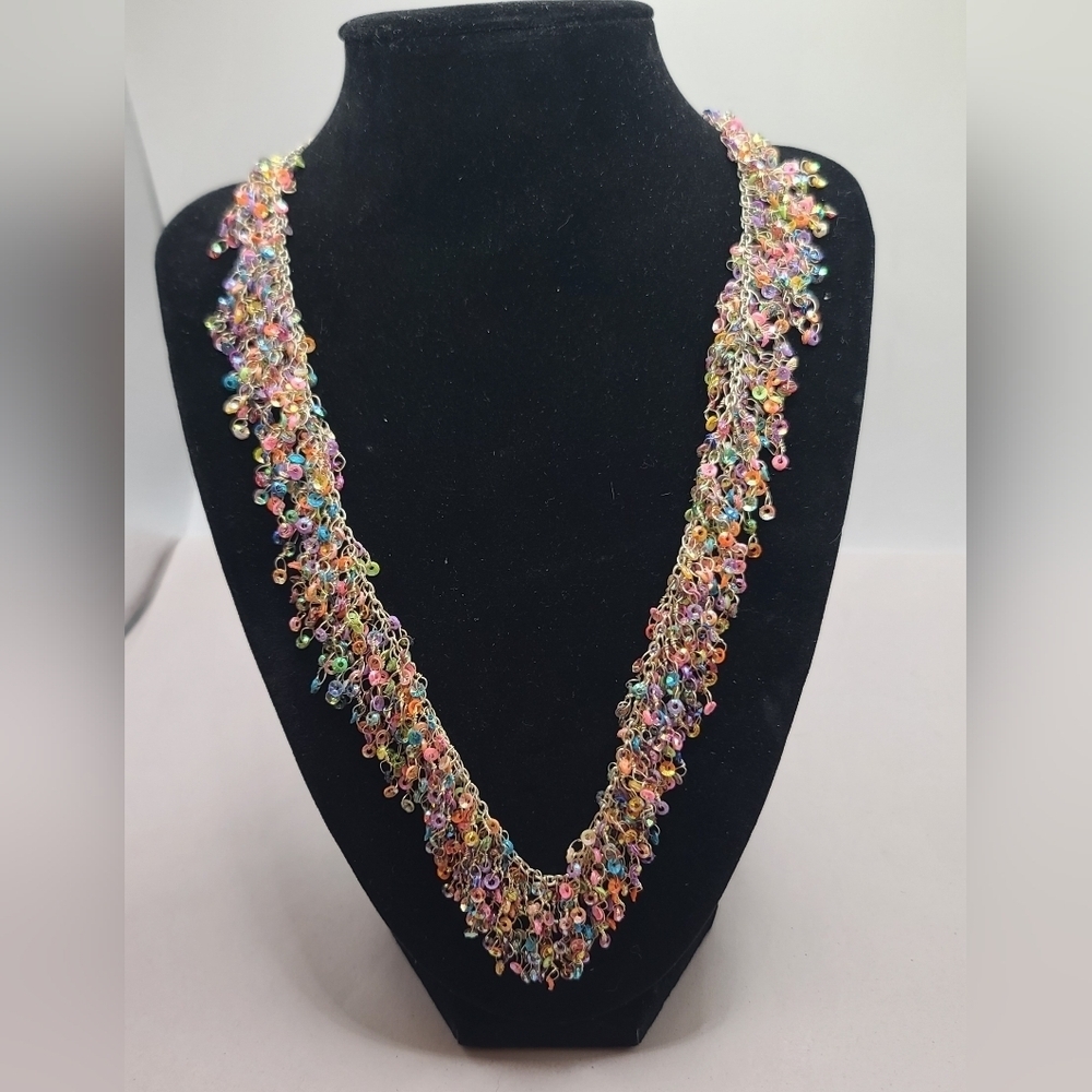 Multi Colored Beaded Necklace
